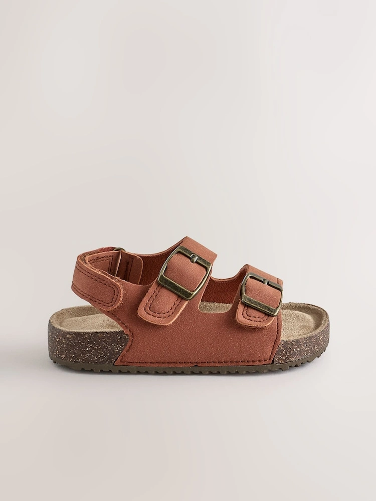 Double Buckle Cushioned Footbed Sandals image 10
