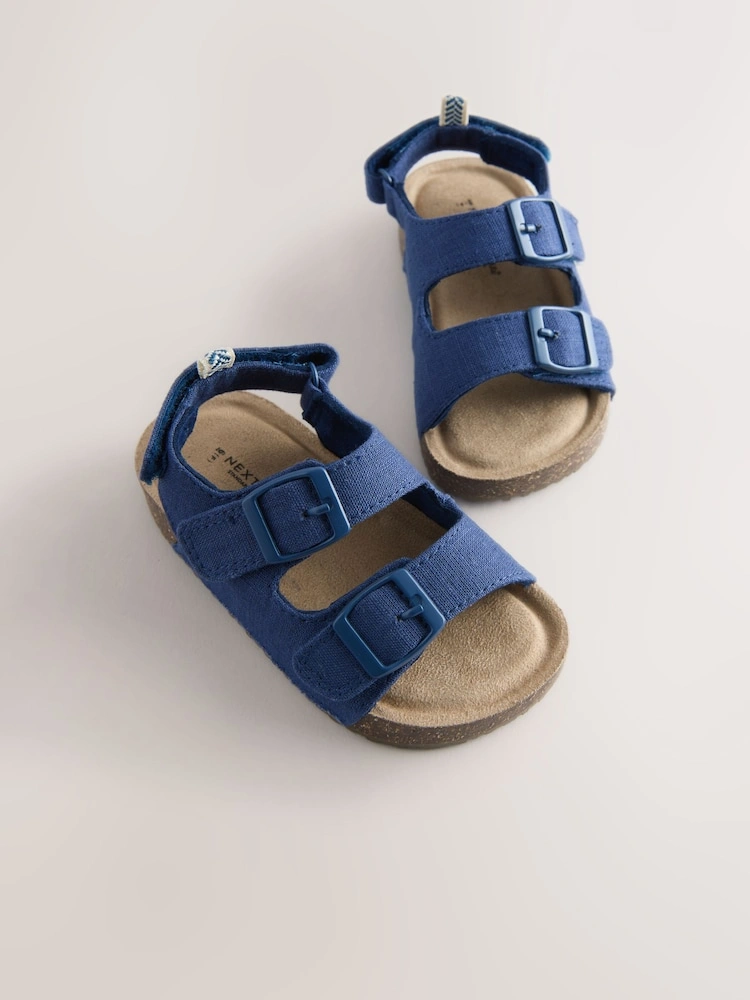Double Buckle Cushioned Footbed Sandals image 4