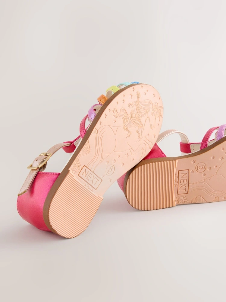 Rainbow Heart Fisherman Occasion Sandals image 4