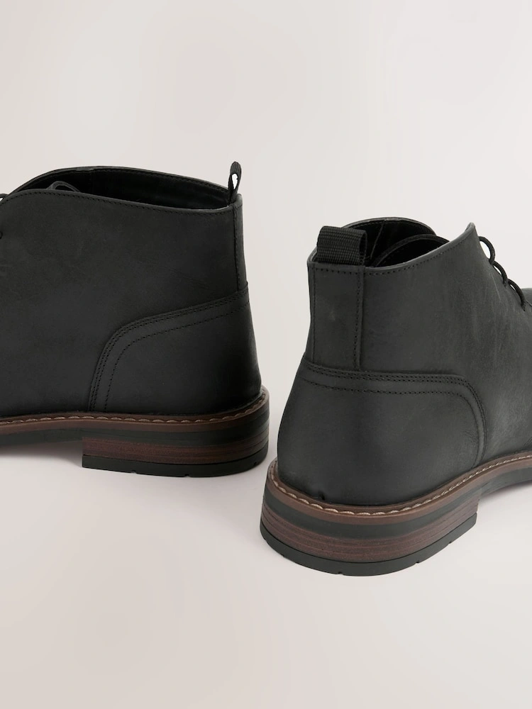 Classic Waxy Leather Chukka Boots image 5