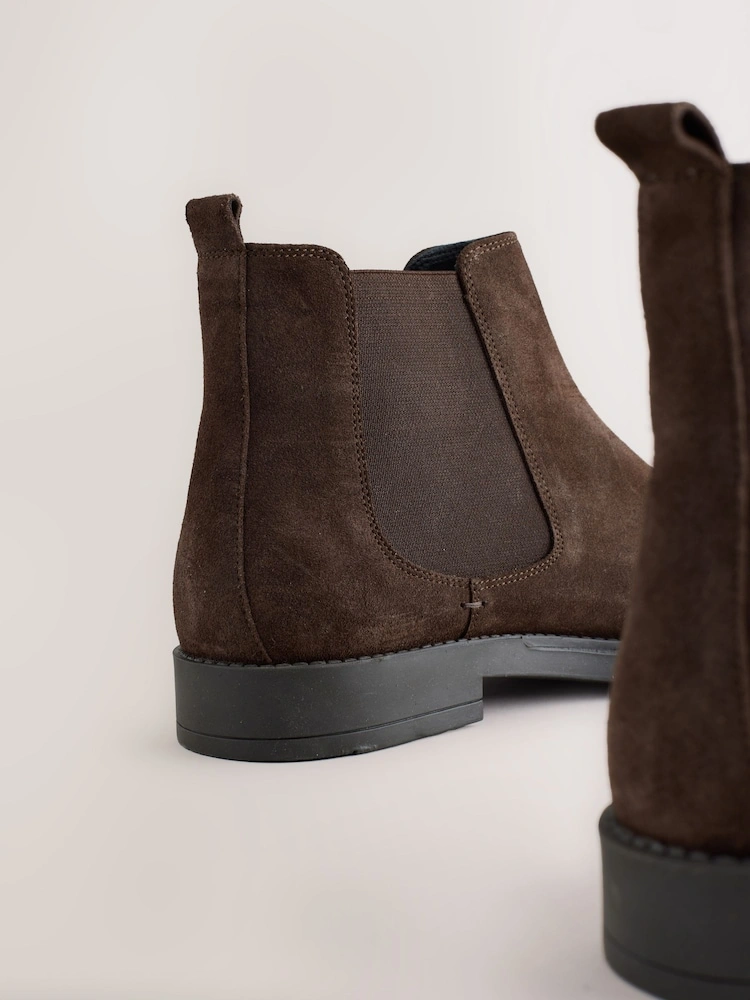 Brown Suede Chelsea Boots image 3