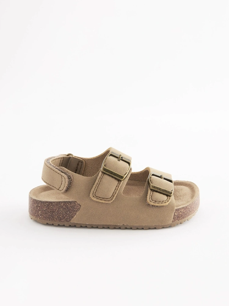 Double Buckle Cushioned Footbed Sandals image 6