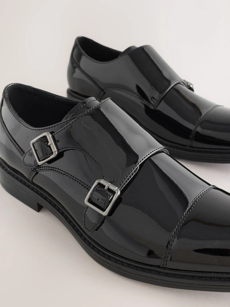 Leather Monk Strap Shoes – Formal Dress Shoes image 2