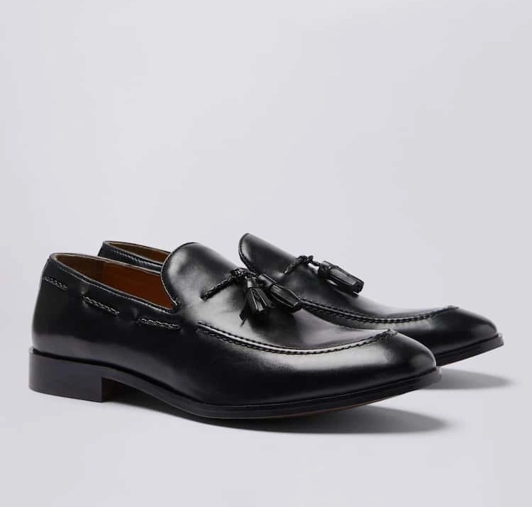 Classic Leather Tassel Loafers – Smart Slip-On Dress Shoes