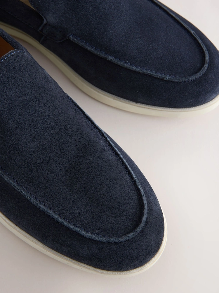 Blue Suede Comfort Loafers image 4