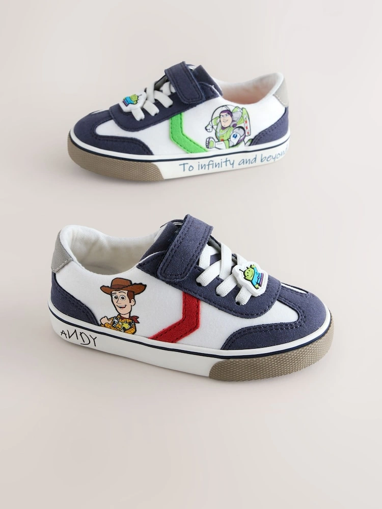 White Character Print Touch-Fastening Trainers