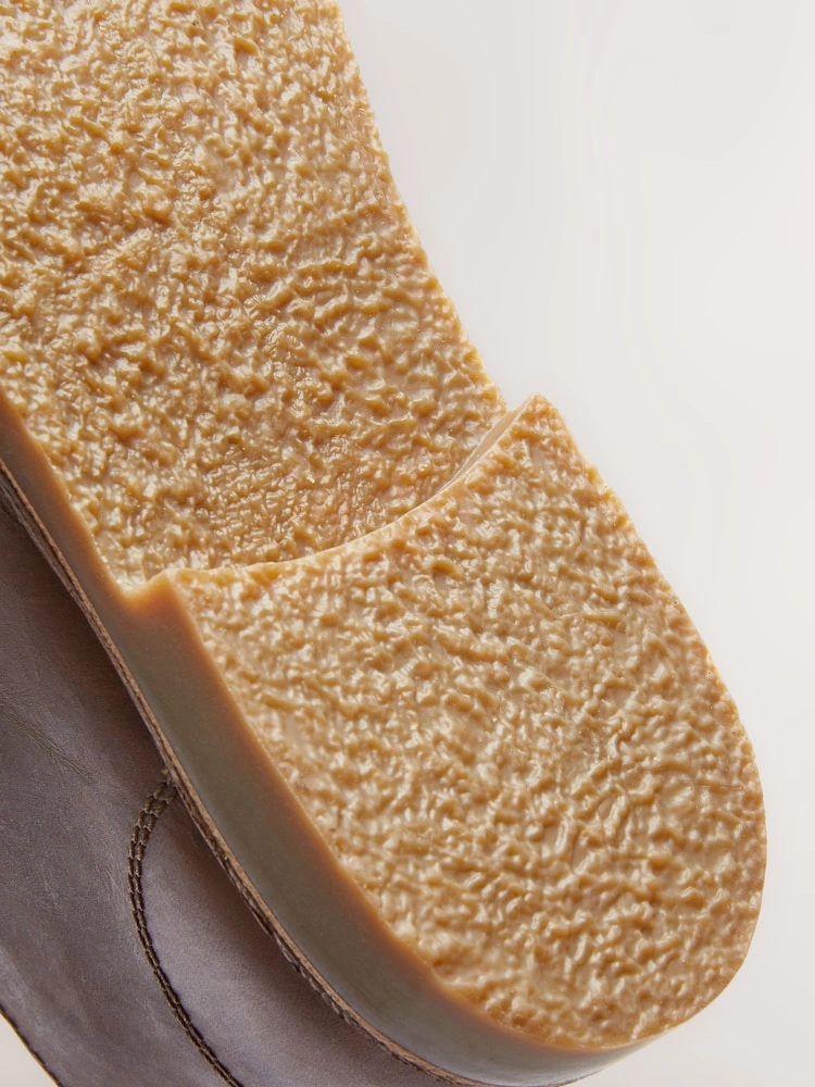 Tan Brown Leather Desert Boots image 4