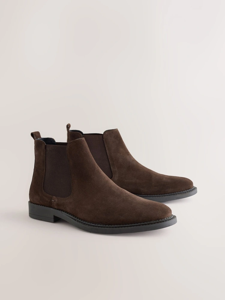 Brown Suede Chelsea Boots image 5