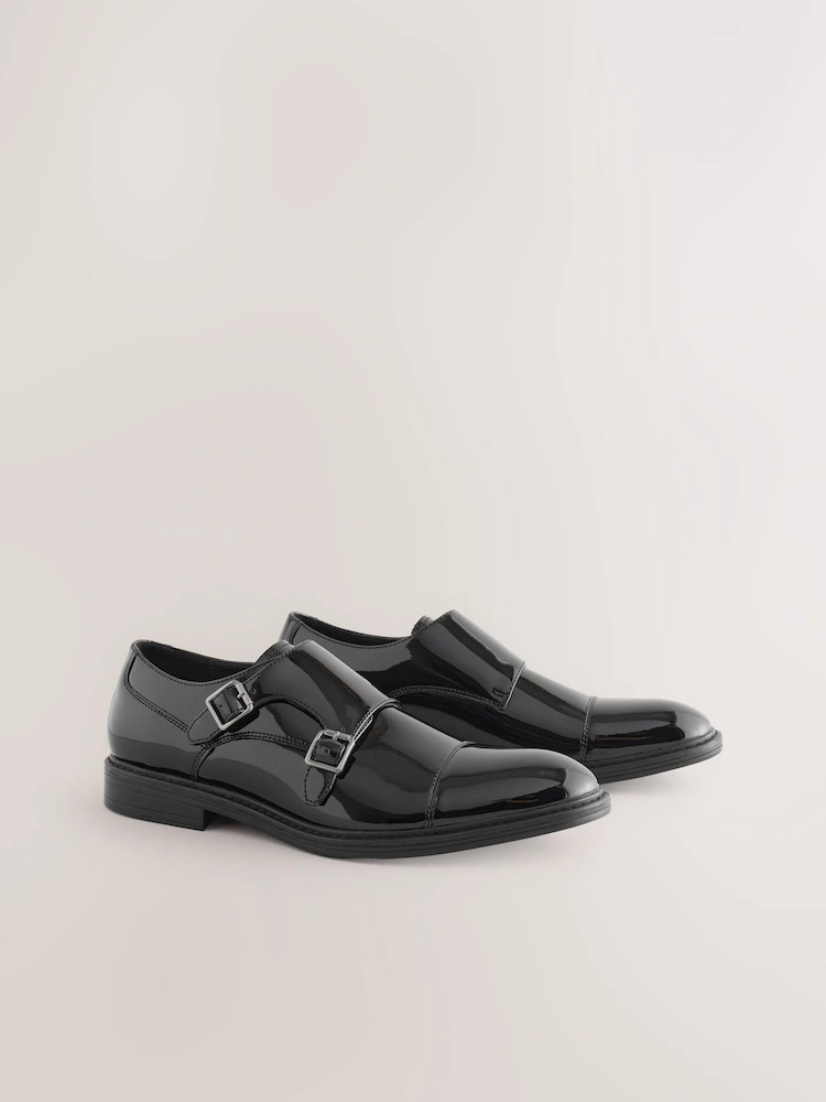 Leather Monk Strap Shoes – Formal Dress Shoes