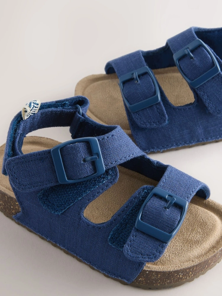 Double Buckle Cushioned Footbed Sandals image 7