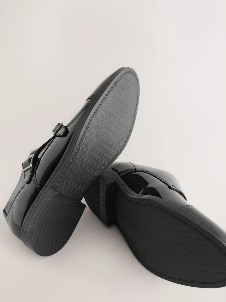 Leather Monk Strap Shoes – Formal Dress Shoes image 4