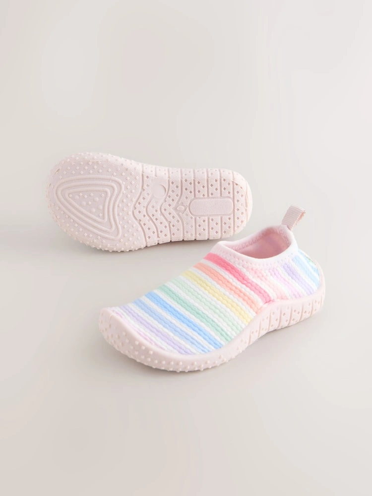 Multi Stripe Slip-Resistant Swim Socks image 2