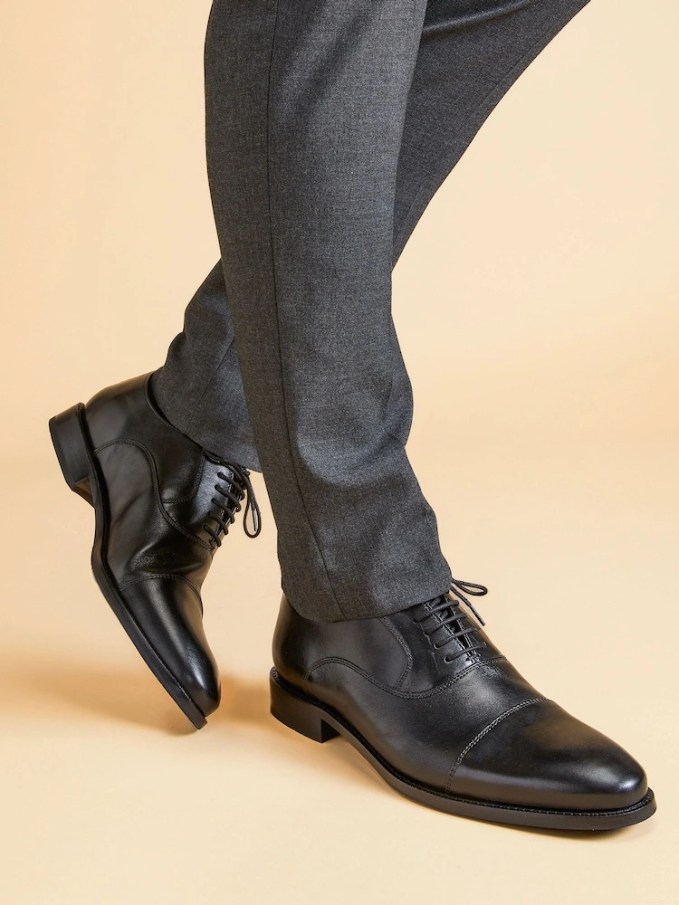 Leather Oxford Lace-Up Shoes – Smart Formal Dress Shoes image 6