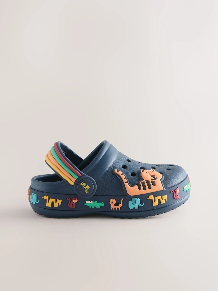 Navy Safari Slip-On Clogs image 5