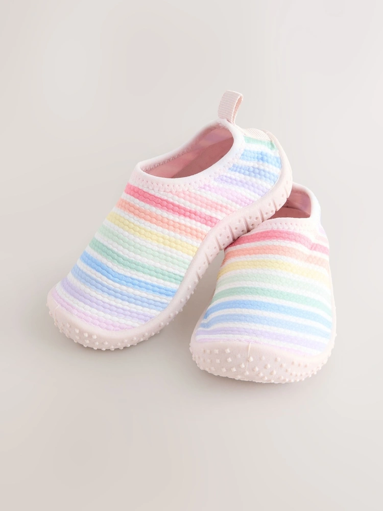 Multi Stripe Slip-Resistant Swim Socks image 3