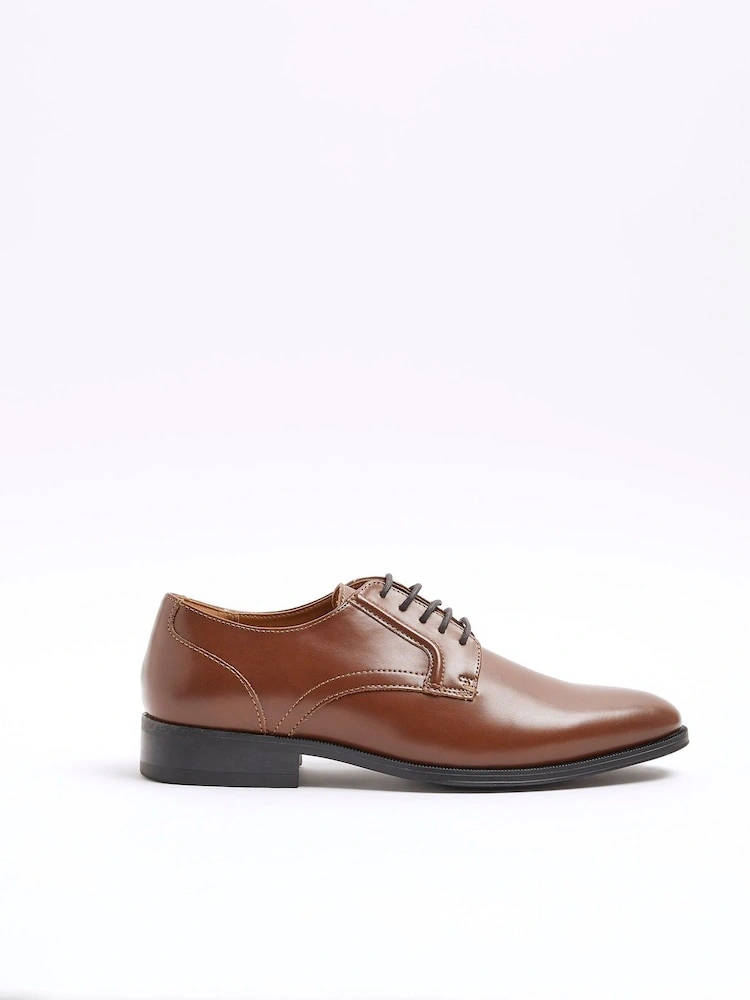 Leather Brogue Shoes – Formal Lace-Up Dress Shoes image 4