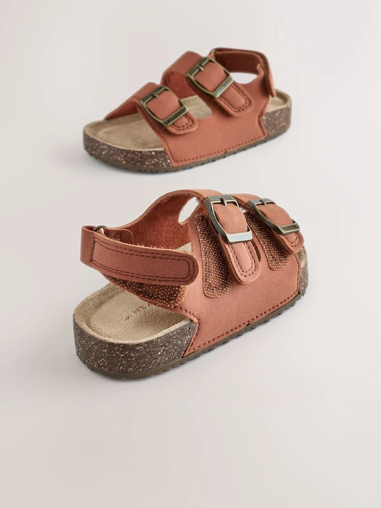Double Buckle Cushioned Footbed Sandals image 13
