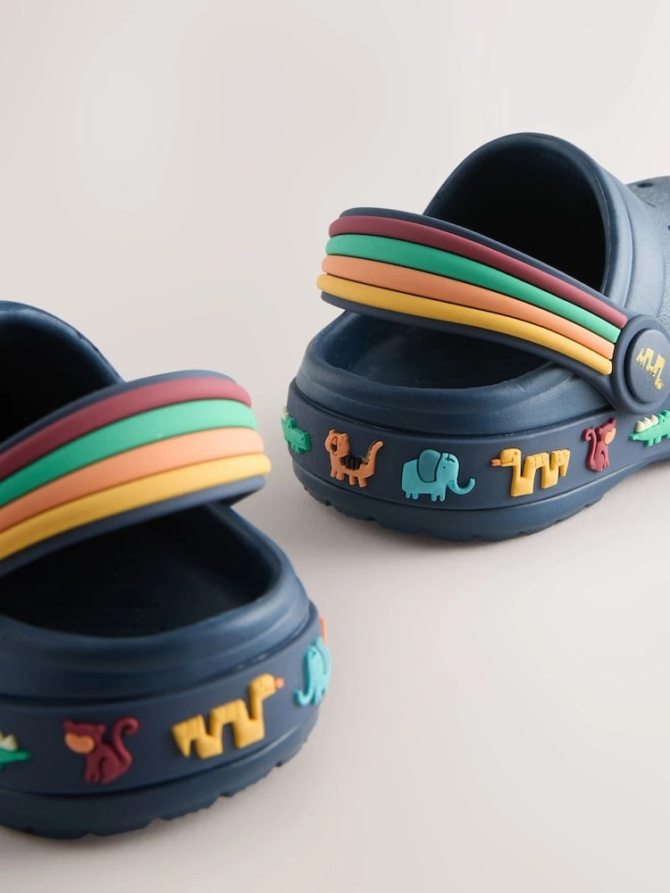 Navy Safari Slip-On Clogs image 3