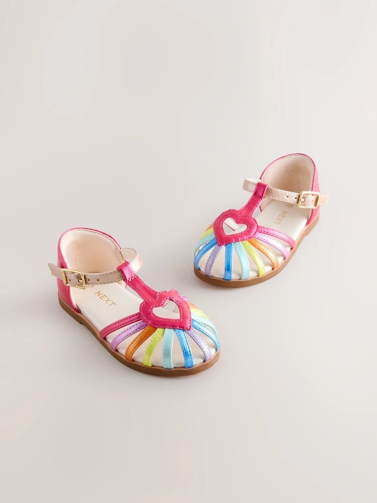 Rainbow Heart Fisherman Occasion Sandals image 5