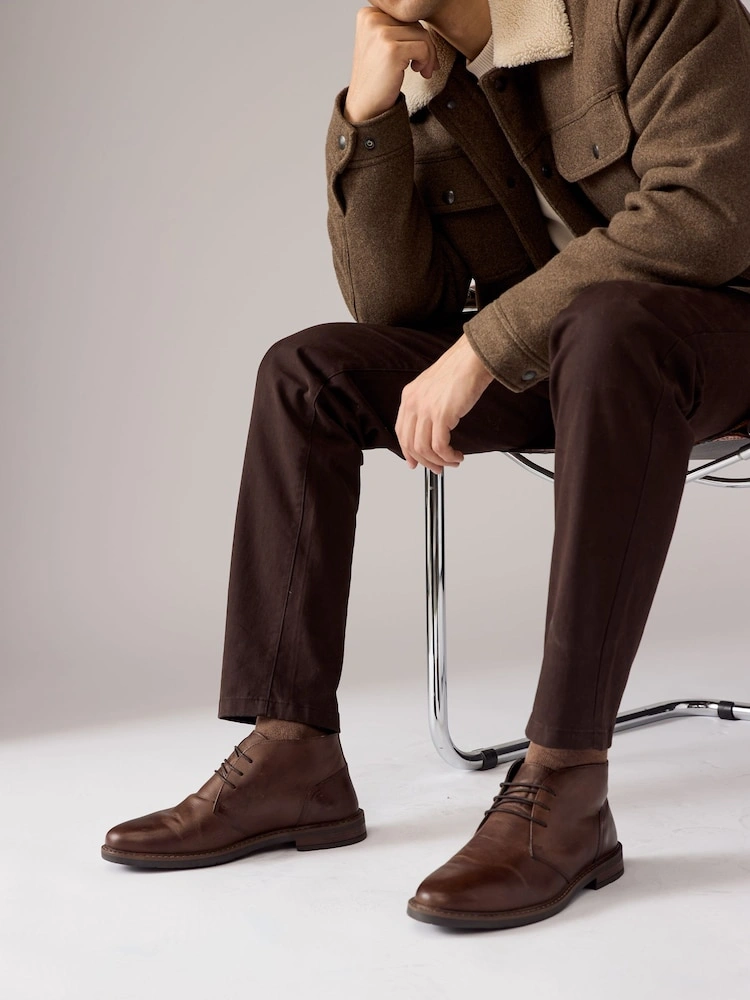Classic Waxy Leather Chukka Boots image 8