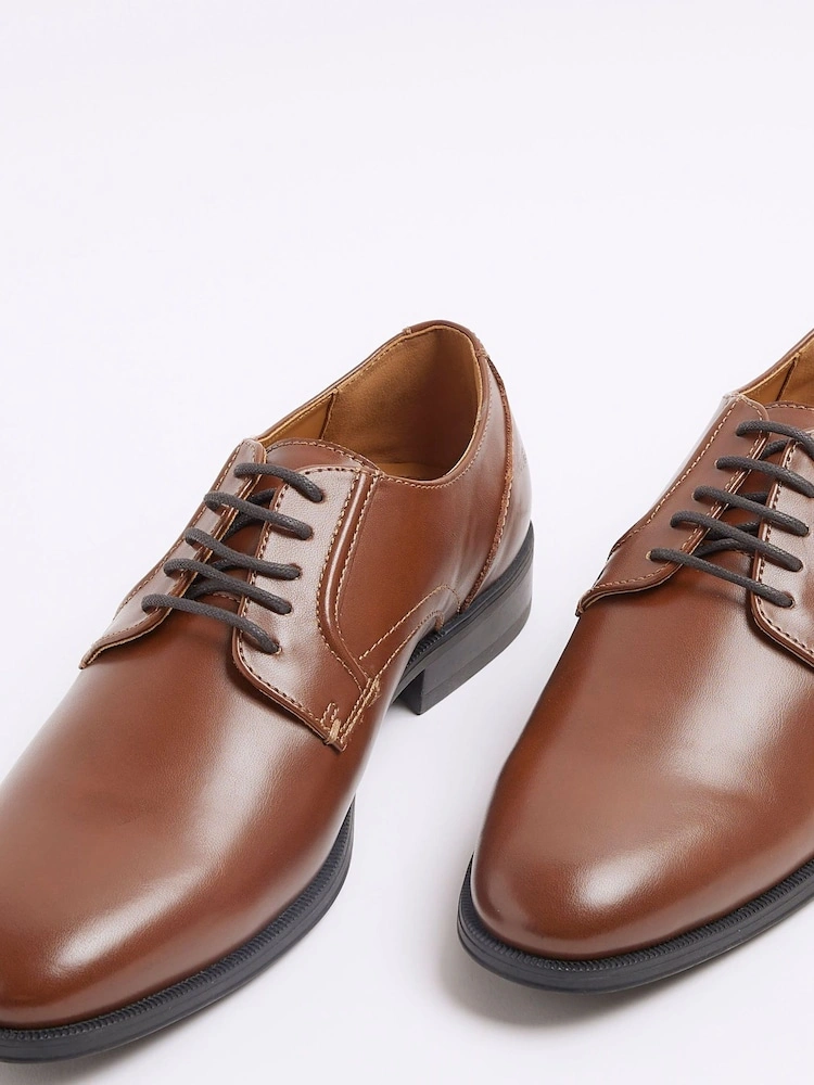 Leather Brogue Shoes – Formal Lace-Up Dress Shoes image 8