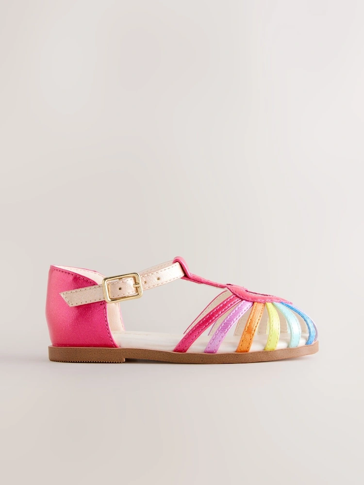 Rainbow Heart Fisherman Occasion Sandals image 2