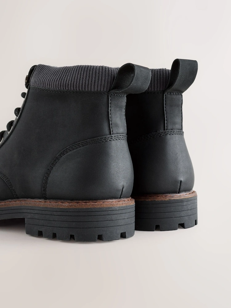 Borg Lined Cord Trim Boots image 4