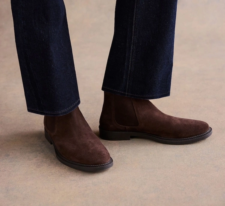 Brown Suede Chelsea Boots